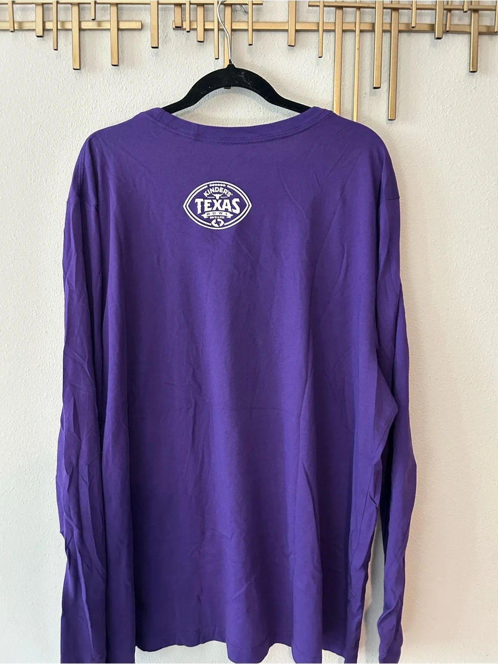 Nike Purple LSU Tigers Long Sleeve Team Tee with Yellow Logo